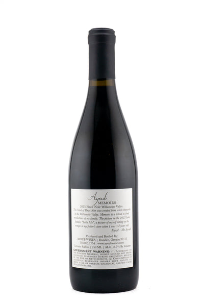 Ayoub Willamette Valley Pinot Noir Memoirs 2023