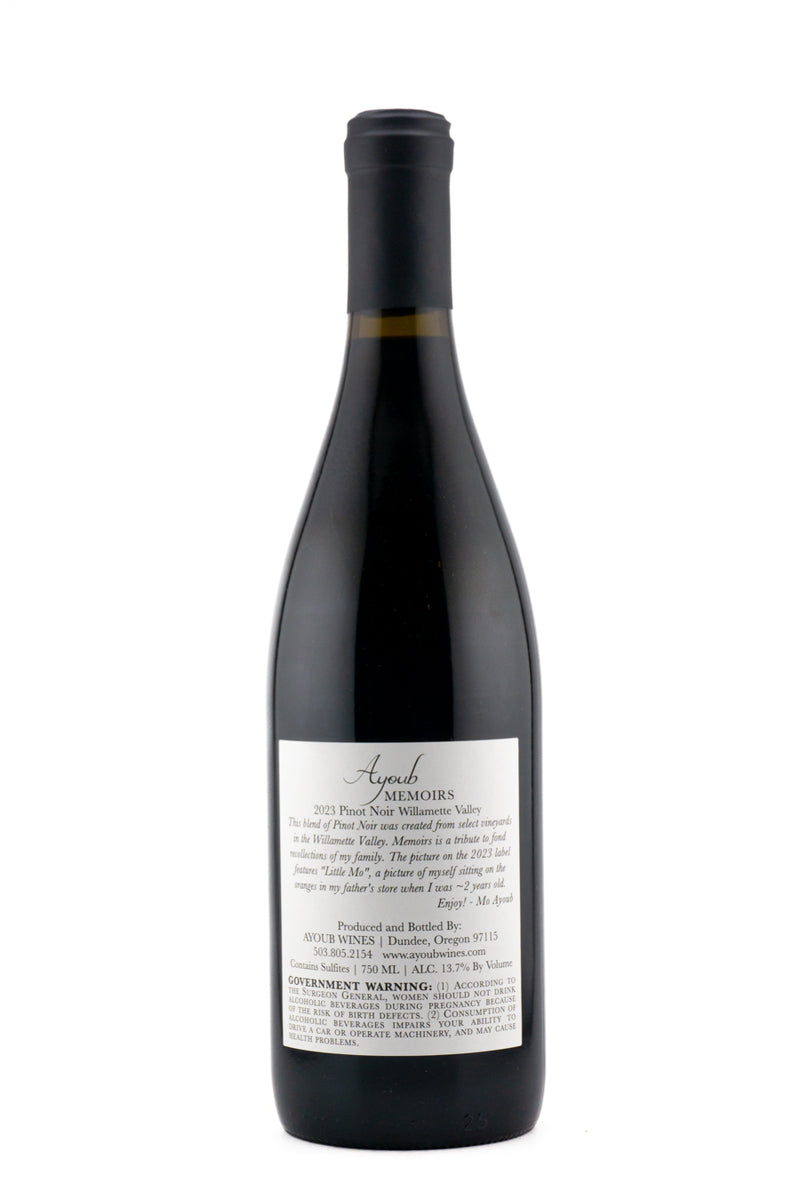 Ayoub Willamette Valley Pinot Noir Memoirs 2023