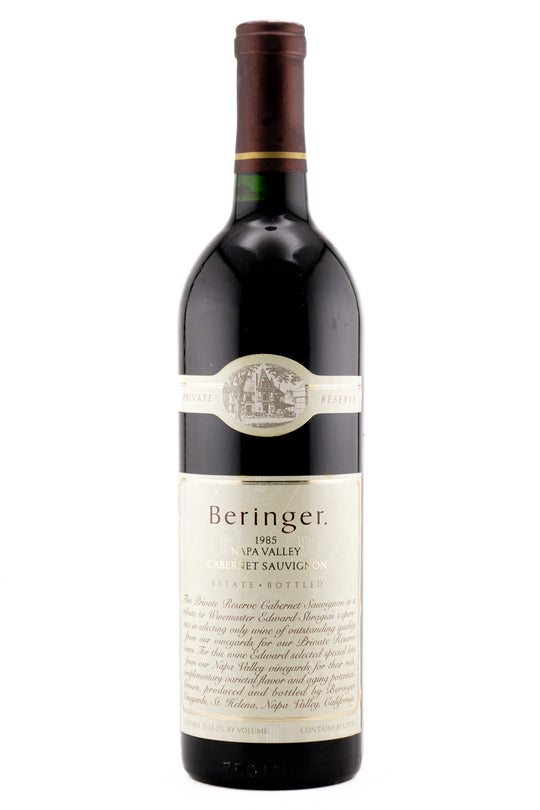 Beringer Napa Valley Cabernet Sauvignon Private Reserve 1985