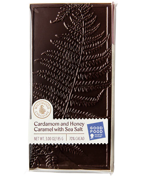 Wildwood Chocolate Cardamom and Honey Caramel with Sea Salt