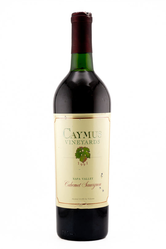 Caymus Vineyards Napa Valley Cabernet Sauvignon 1991 (nicked label)