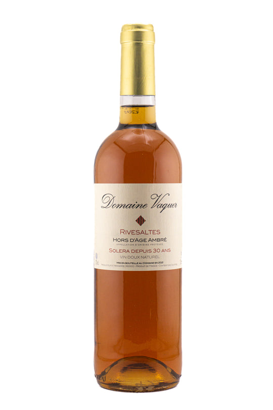Domaine Vaquer Rivesaltes Hors d'Age Ambre Solera Depuis 30 Ans