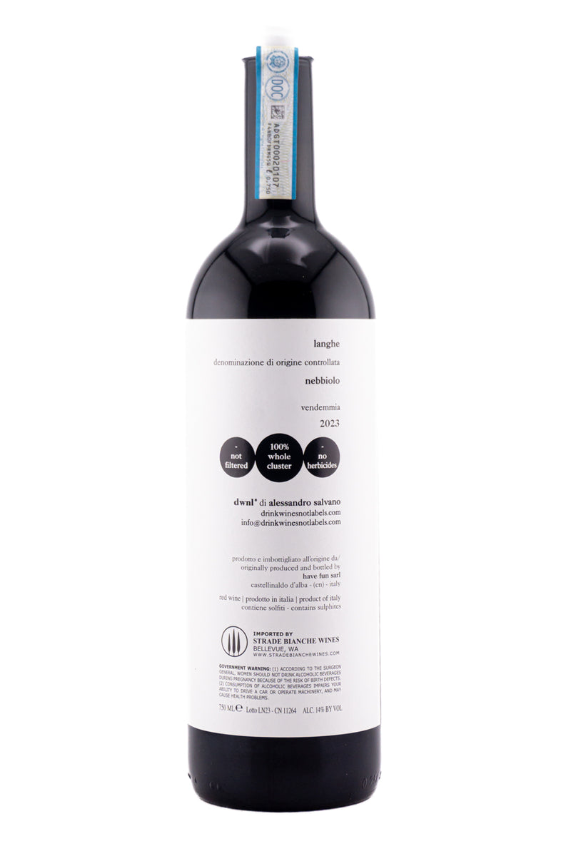 Drink Wine Not Labels Langhe Nebbiolo 2023