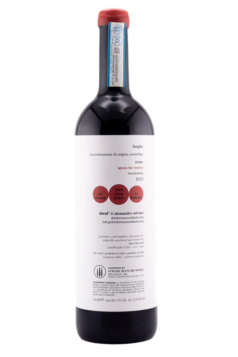 Drink Wine Not Labels Langhe Rosso 2023