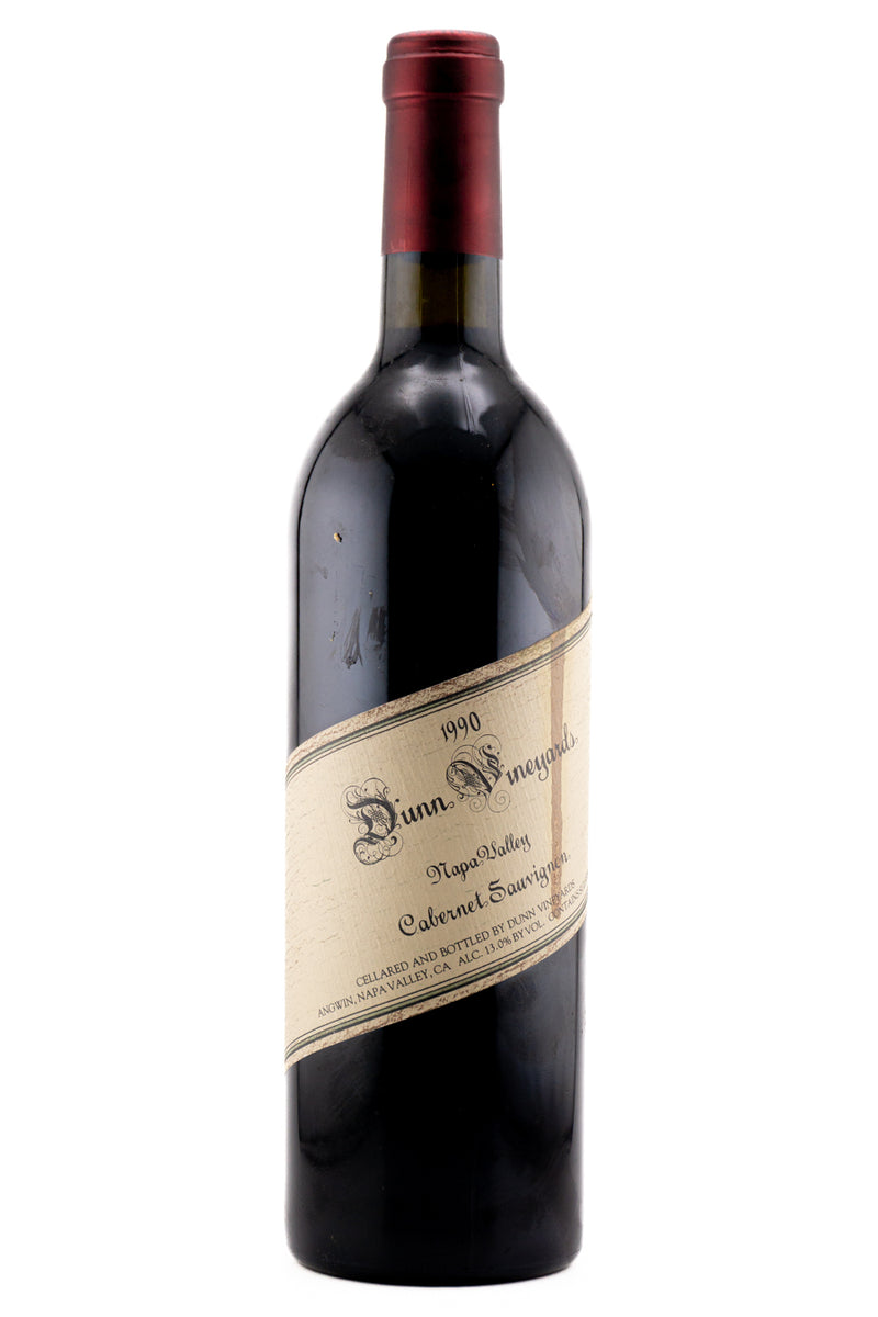 Dunn Vineyards Napa Valley Cabernet Sauvignon 1990 (stained label)