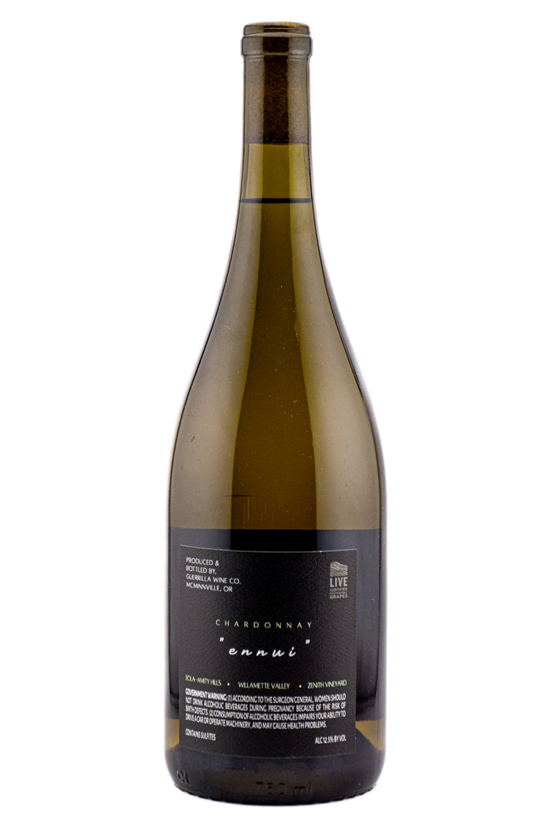 Guerrilla Wine Co. Eola Amity Hills Zenith Vineyard Chardonnay Ennui 2022