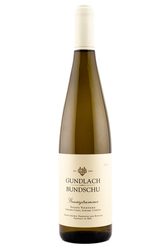 Gundlach Bundschu Sonoma Coast Gewurztraminer Estate Vineyard 2018