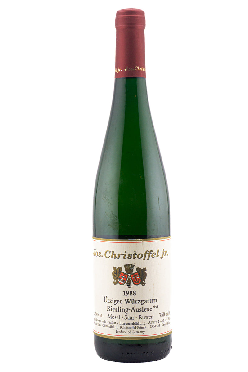 Jos. Christoffel Jr. Urziger Wurzgarten Riesling Auslese ** 1988