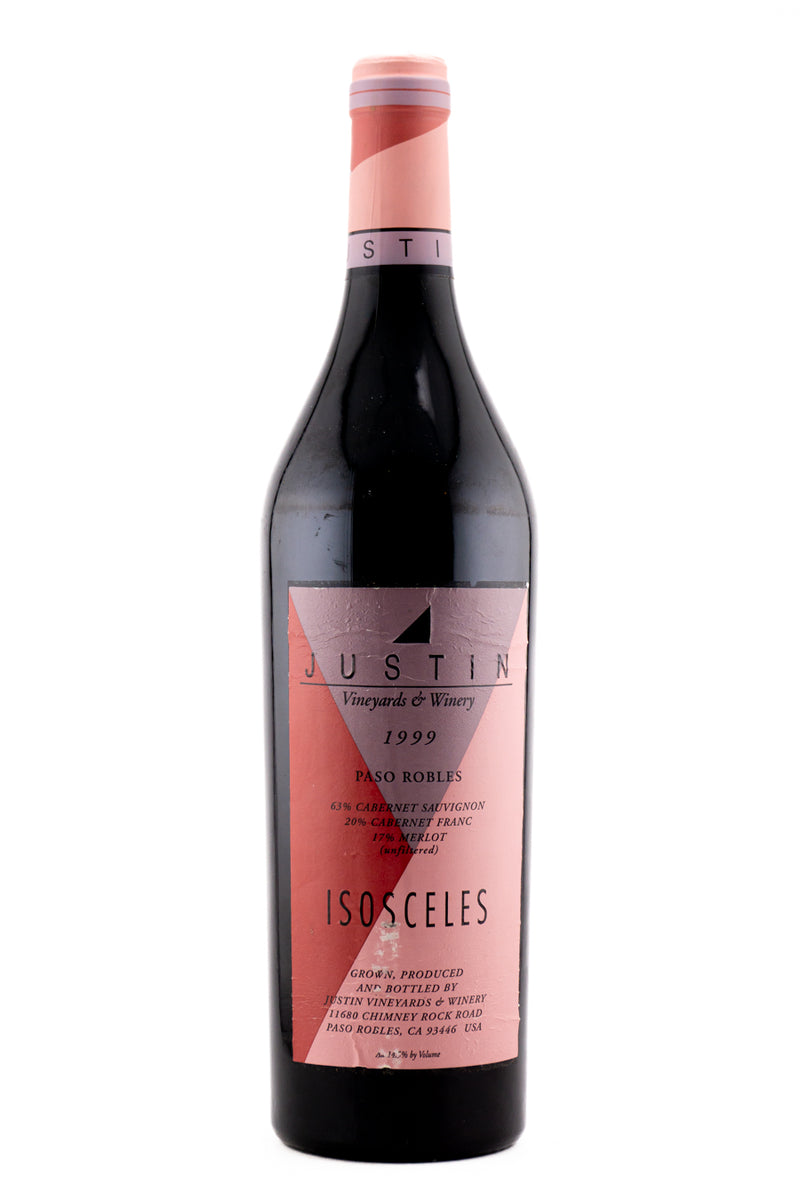 Justin Vineyards and Winery Paso Robles Red Wine Isosocles 1999