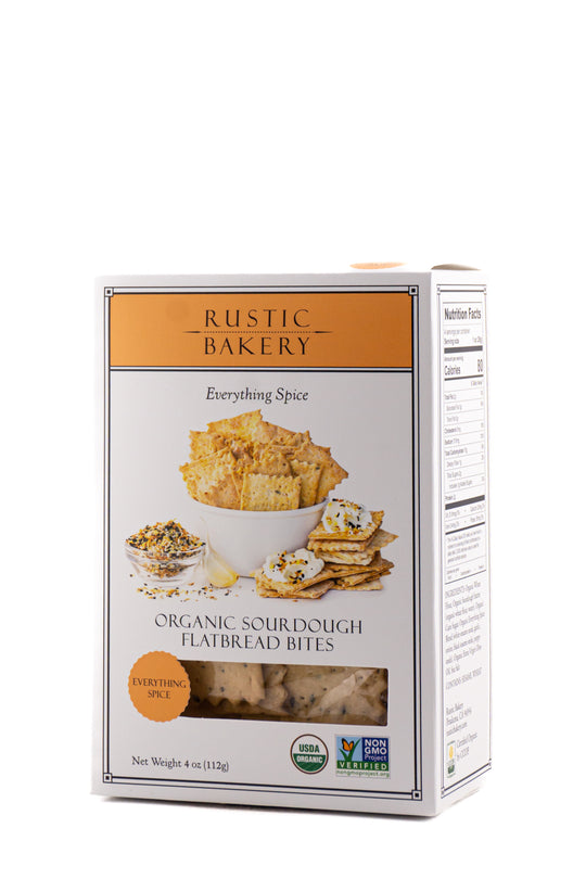 Rustic Bakery Organic Sourdough Flatbread Everything Spice Bites