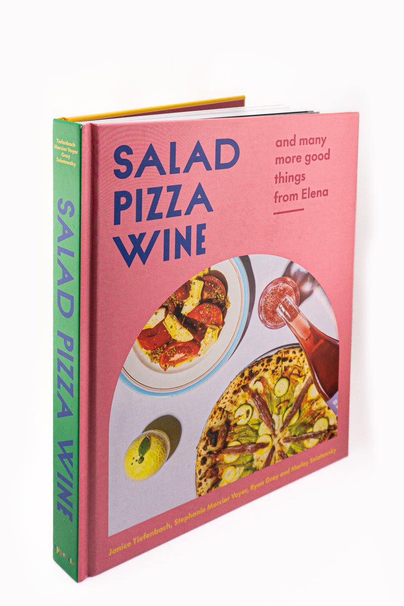 Salad Pizza Wine