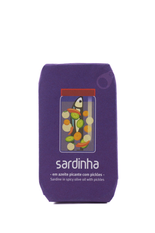 Sardinha em Azeite Picante com Pickles