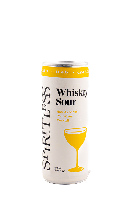 Spiritless Whiskey Sour Non Alcoholic Pour Over Cocktail