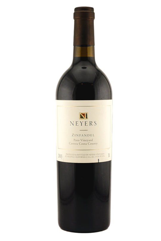Neyers Contra Costa County Zinfandel Pato Vineyard 2003