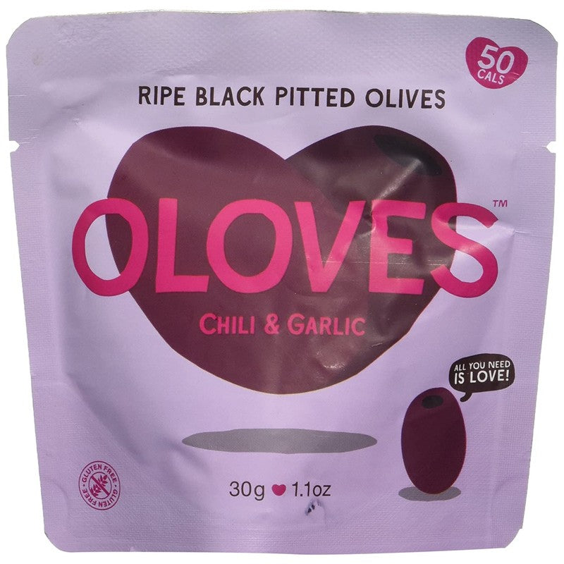 Oloves Pitted Kalamata Olives with Chili and Garlic
